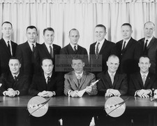NASA MERCURY ASTRONAUTS GROUP PORTRAIT 1963 8X10 PHOTO