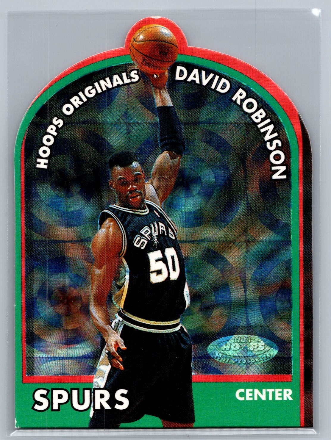 2000-01 NBA Hoops Hot Prospects - Hoops Originals David Robinson #8 H