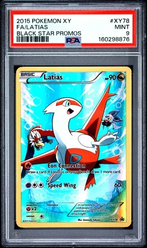2015 POKEMON XY BLACK STAR PROMOS #XY78 FULL ART/LATIAS PSA 9