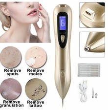 USB LCD Skin Dark Spot Removal Gold Color Machine with 10Pcs Pins Portable New