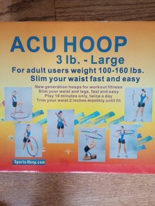 Weighted workout ACU HOOP Hula Hoop 3 lb Large   