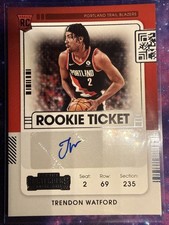 2021-2022 Panini Contenders Basketball Rookie Ticket Trendon Watford Auto 159 RC