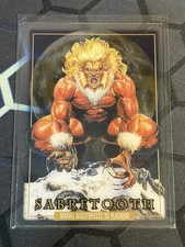 2024 SkyBox Marvel Masterpieces 92 Platinum Sabretooth #78 Clear Cut