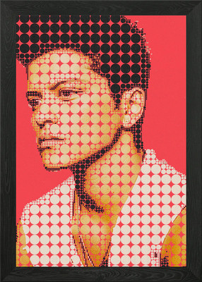 bruno mars gerahmtes Wandbild Poster Leinwanddruck Bild