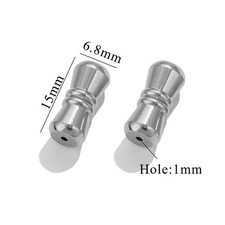10 Set 15x6.8mm Big Size 304 Stainless-Steel Screw Clasps for Making Jewelry