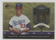 2006 SP Legendary Cuts Baseball Chronology /550 Don Drysdale #BC-DD HOF