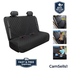Bench Car Seat Cover Protector, Waterproof Heavy-Duty, Black  Nonslip Dog Ba...