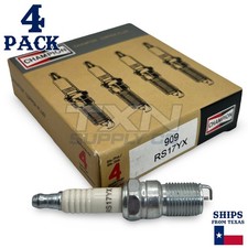 Champion 909 Copper Plus Spark Plug Rs17yx - 4 Pack - For Cummins 167027299 Onan