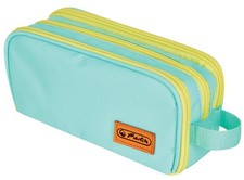 herlitz Doppel-Schlamper-Etui Uni mint/gelb