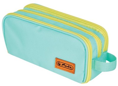 herlitz Doppel-Schlamper-Etui Uni mint/gelb