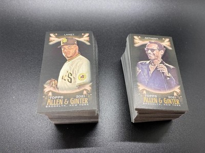 2021 Topps ALLEN & GINTER X MINI BLACK YOU PICK COMPLETE YOUR SET