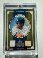 New York Yankees Deion Sanders 2005 Donruss Diamond Kings Dual Jersey bat #431 1