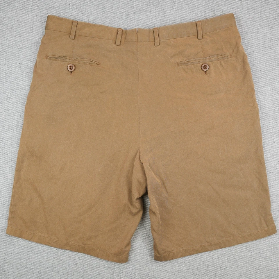 Brioni Bermuda Shorts Mens 38 Regular Tan 10" Inseam Cupro Italy (Measures 36) - Image 2 of 4