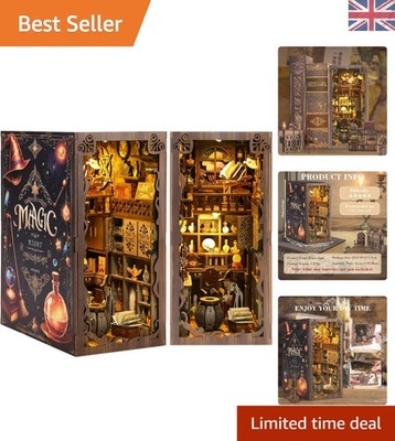 DIY Magic Night Book Nook Kit with LED Lights - Bezaubernde Miniatur Deko