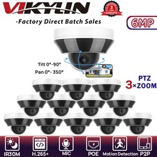 VIKYLIN 3 Optical Zoom IR Mini Dome POE 6MP PTZ CAMERA indoor/outdoor onvif Lot