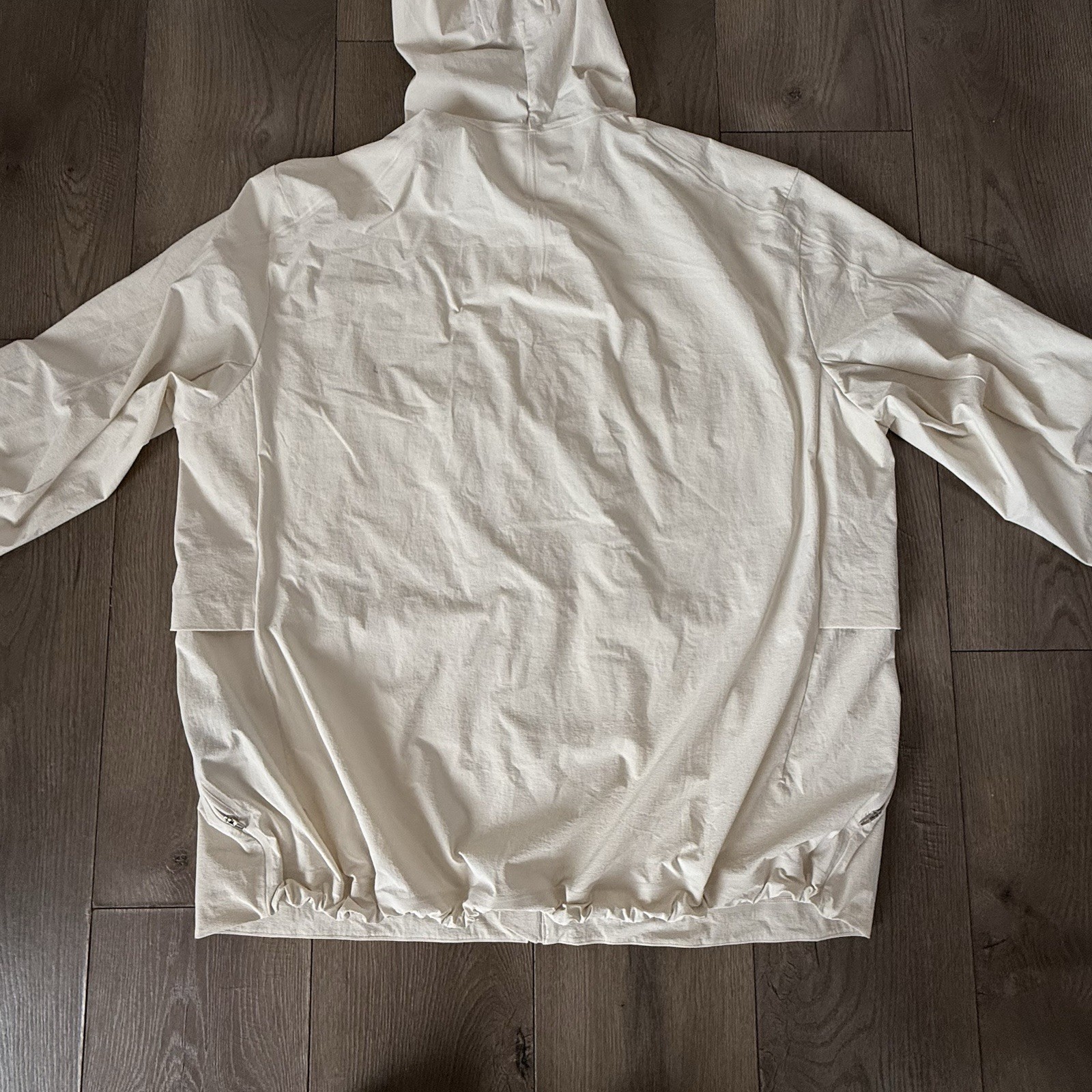 Men’s Lululemon Stretch Cargo Full Zip Jacket Cream White Sz XXL LM4AFWS image 10