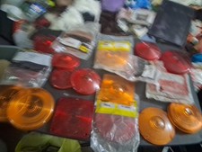Vintage Tail Light Lot Reflectors Covers Lens Car Truck Camper Plastic Lot 7