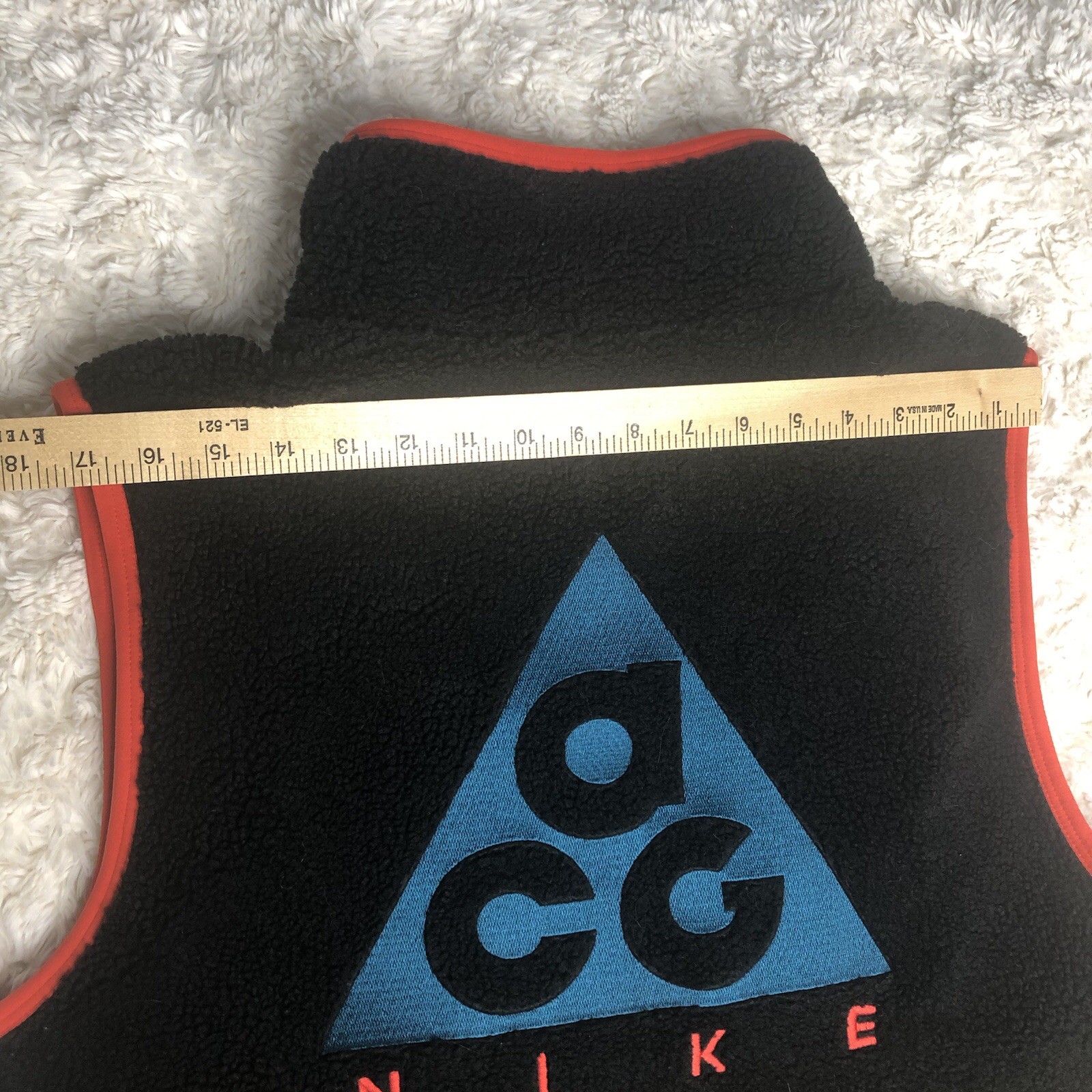 Nike ACG Big Logo Sherpa Vest, Full Zipper, Men’s Size Medium AT5498-011 image 10