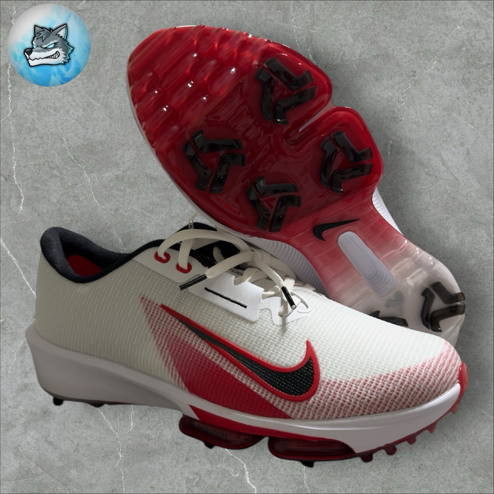 Nike Air Zoom Infinity Tour 2 Golf Shoes White / Red Size 9.5 FD0217-101