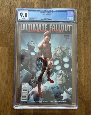 Ultimate Fallout #4 CGC 9.8 2nd Printing/ 1st App Of Mikes Morales (2011)