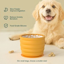 Hot Slow food bowl with suction cup for dogs, anti choking and slow eating bowl