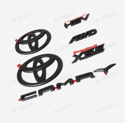 NEW TOYOTA 2025 2026 CAMRY HYBRID AWD XSE HEV BLACKOUT EMBLEM OVERLAY KITS SET