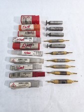 Lot of 10 USA Cleveland / Keo Center Drills & Countersinks - Used / Dull HSS