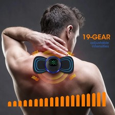 EMS Neck Massager Electric Pulse Back Pain Relief Muscle Stimulator Portable