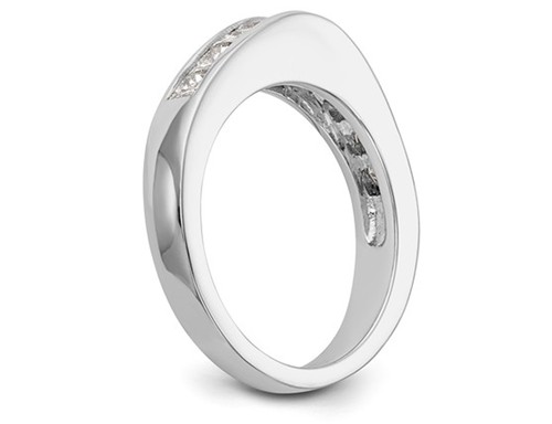 1.00 Carat (ctw H-I, I2-I3) Princess Cut Diamond Wedding Band Ring in 14K Gold - 第 3/5 張圖片