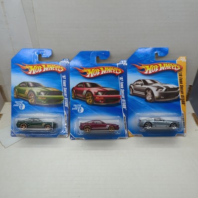 Hot Wheels '07 Ford Shelby GT500 Lot Of 3 2010 New Model  FTE Faster Than Ever
