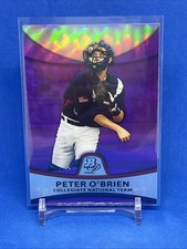 2010 Bowman Platinum Prospects Retail Purple Refractor Peter O'Brien #PP44