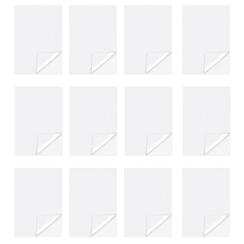 12Pcs Printable Self Adhesive Embroidery Stabilizer Backing for Machine, Sewing - Image 1 of 4