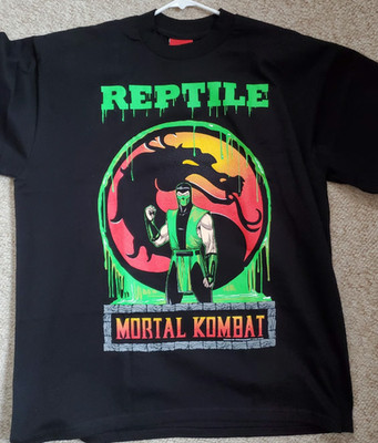 Mortal Kombat Reptile Shirt black color unisex cotton VK07382