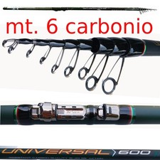bolognese 6 metri agon carbonio canna pesca mare lago galleggiante spigola orata