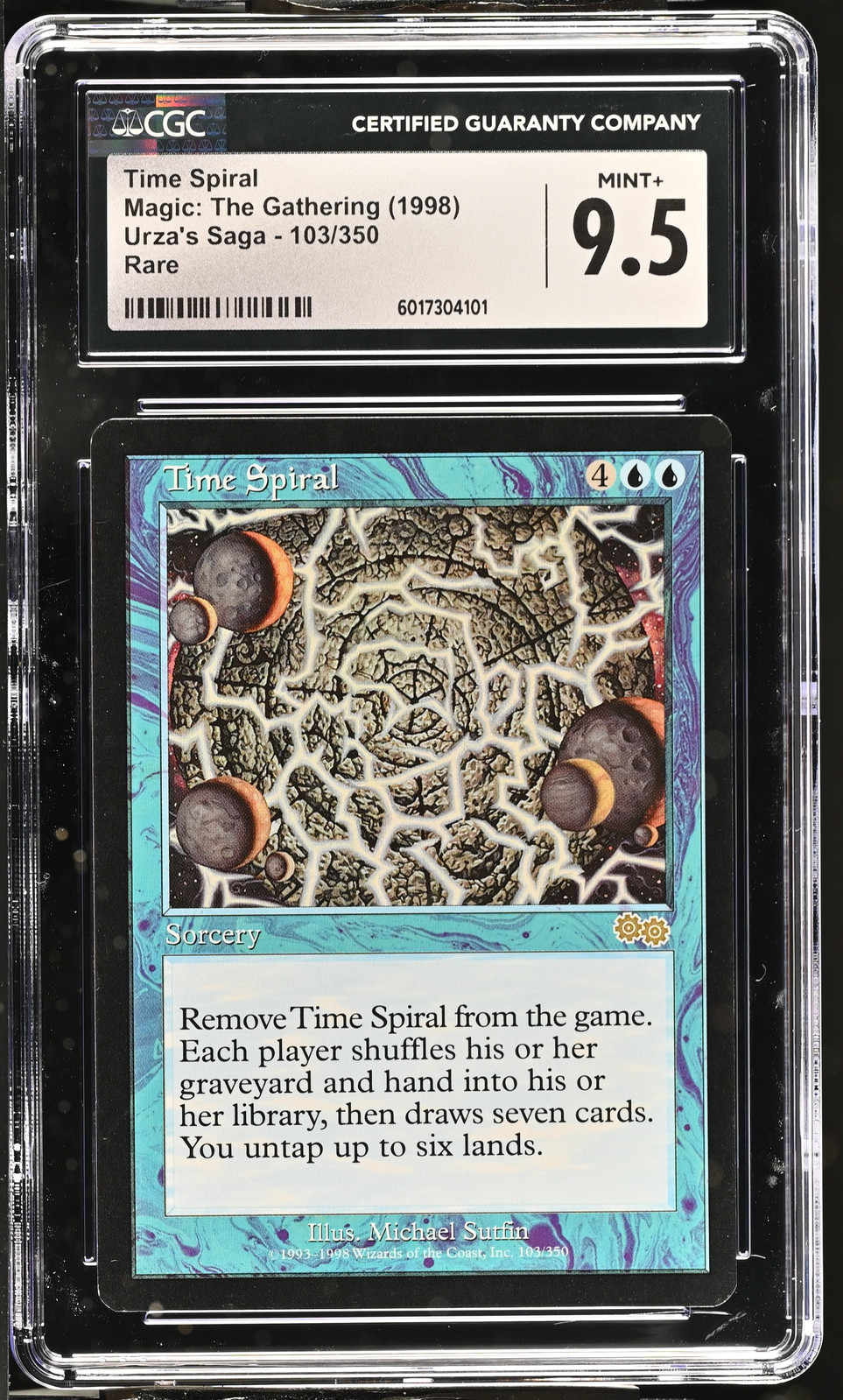 TIME SPIRAL Urza's Saga Rare Reserved List CGC 9.5 Vintage MTG