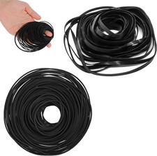 100 Pcs Rubber Belts for Cassette Recorder, 40-135 Mm, 1Mm  4Mm Width