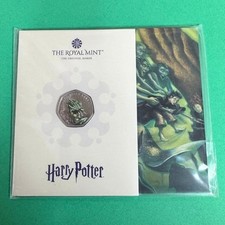 ROYAL MINT Harry Potter - Black Lake 2024 UK 50p BU Colour Coin LIMITED EDITION