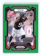 2023 Panini Prizm Green Dylan Horton #340 Rookie Card RC. rookie card picture
