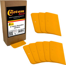 6 Inch Plastic Body Filler Spreader Tools for Automotive Body Fillers 50 Pack ,