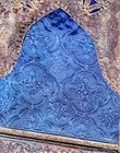 Vintage 15” Moroccan Candle Lantern Brown With Blue Decorative — photo 4