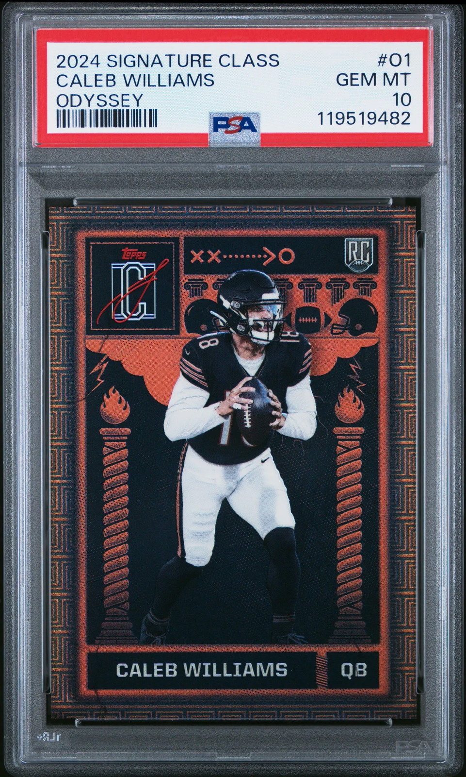 2024 Topps Signature Class Odyssey Caleb Williams #O1 Rookie PSA 10
