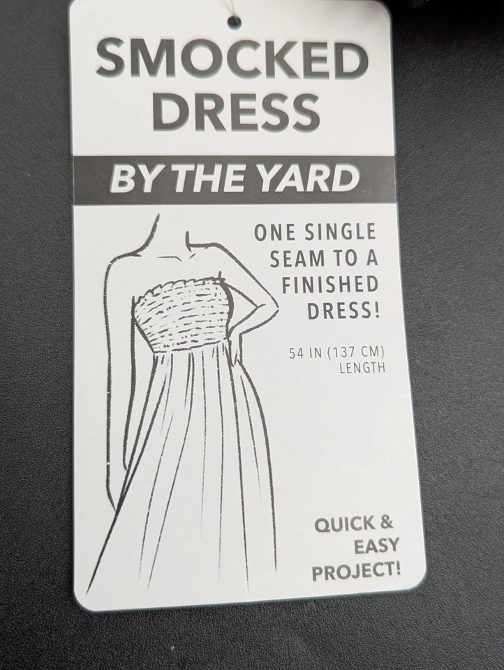 6.5 Yard Lot Sew Sweet Taffeta Smocked Red Tartan Dress By The Yard 54 in JoAnn - Image 4 of 4