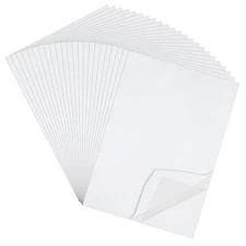 40 Sheets A4 Size Clear Double Sided Adhesive Tape Sheets, Wide Large Double Sid