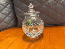 Waterford Crystal Lismore Honey Pot Jam Mustard Jar Lid 5.125 Inch