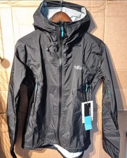 RAB Women's Downpour Plus 2.0 Windstopper Jacket Black - UK10 / Small - RRP £159