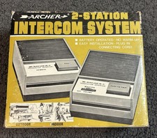 Vintage Archer 2 Station Intercom System Radio Shack 43-221 New