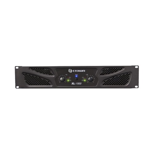 Crown XLi 1500 Stereo 450 Watt Amp 4 Ohms 2U Rack Stereo Power Amplifier