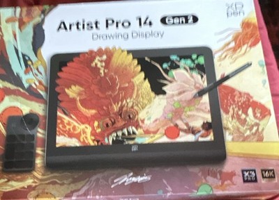 XP-Pen Artist Pro 14 Gen 2 Drawing Display USB-C, X3 Pro 16K Pressure