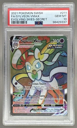 9337 Sylveon VMAX 2021 Pokemon Sword & Shield Evolving Skies #211 PSA 10