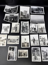 Vtg Lot Of 19 Family Photos Pictures Photographs Military, Farm